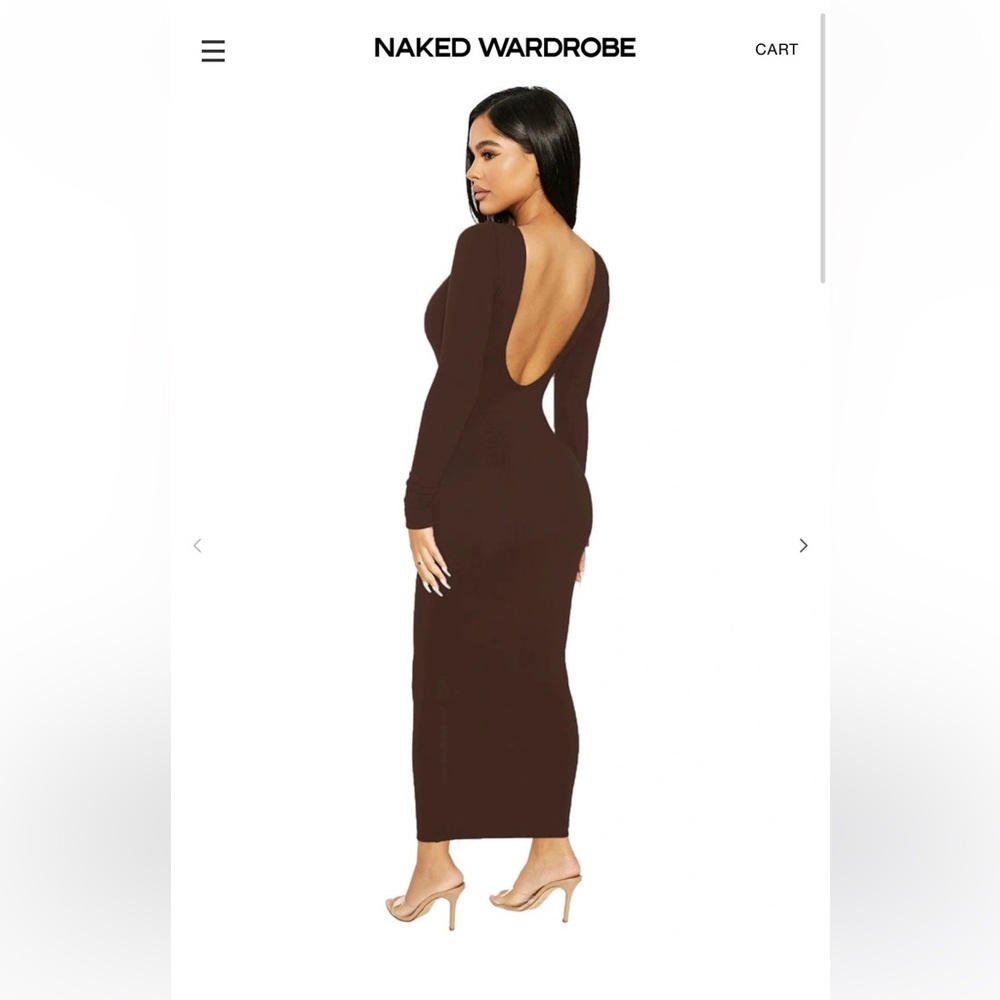 NW OPEN BACK MIDI DRESS